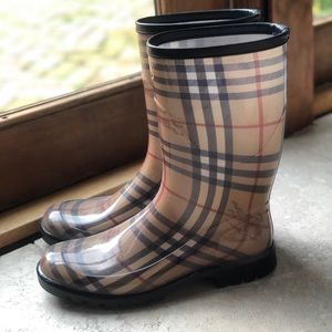 Burberry Check Rainboots